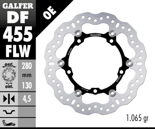 דיסק בלם צף GALFER DF455FLW לאופנוע מקצועי