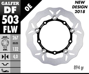 דיסק קדמי צף גלפר - GALFER DISC DF503FLW