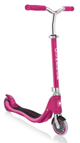 קורקינט לילדים ונוער פלואו 125 FLOW עם ידית מתכווננת ומשטח רכיבה תלת שכבתי - ורוד RUBY