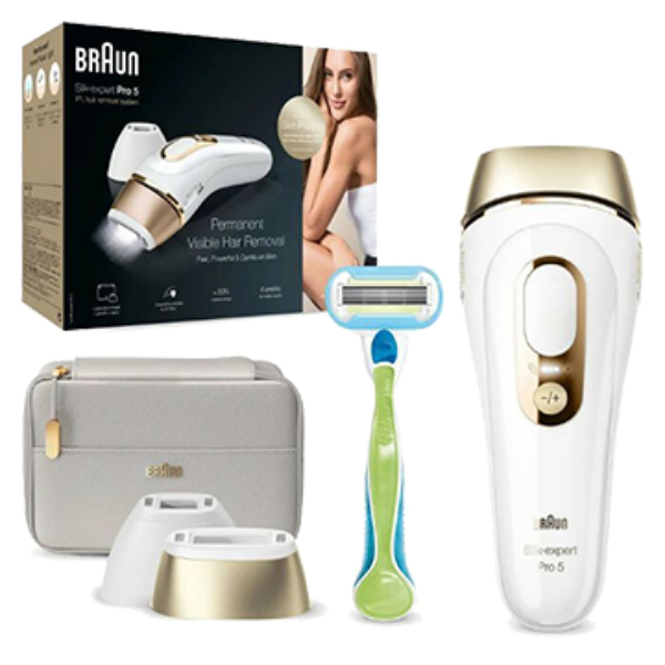 מסיר שיער בלייזר לצמיתות Braun IPL5154 Silk-Expert Pro 5 בראון