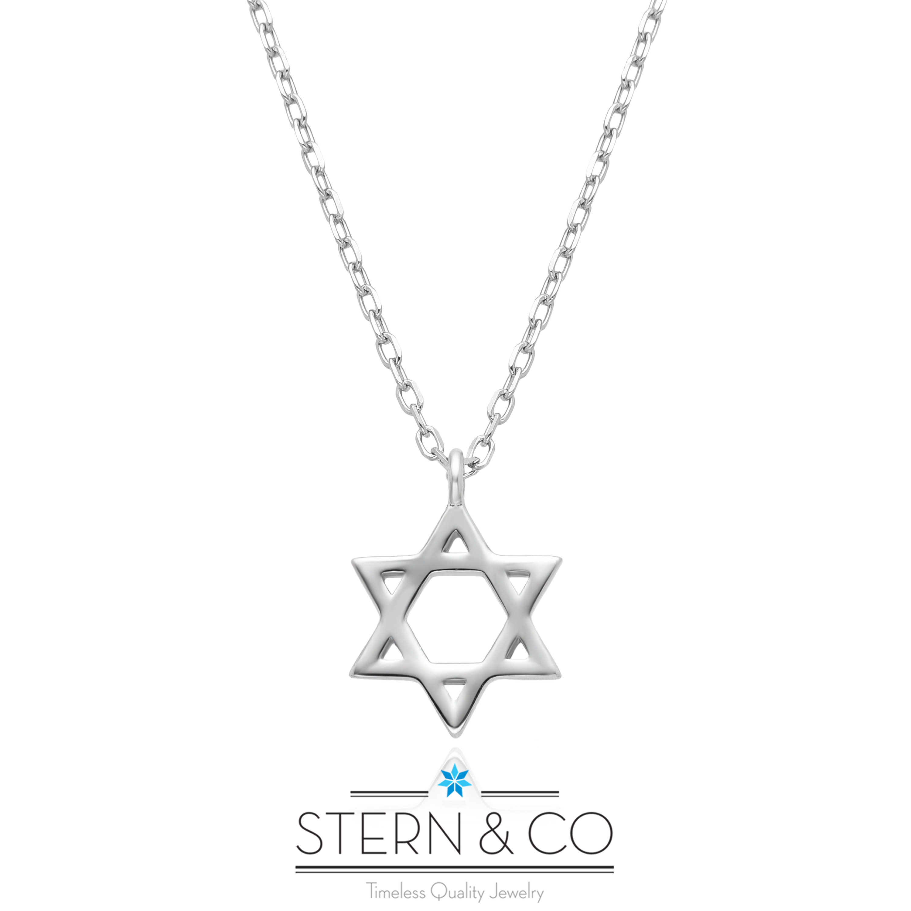 שרשרת כסף 925  מגן  דוד 