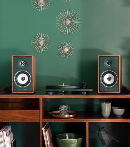 רמקולים מוגברים ופטיפון 1 Triangle BR03 CONNECT + Pro-Ject LUNAR