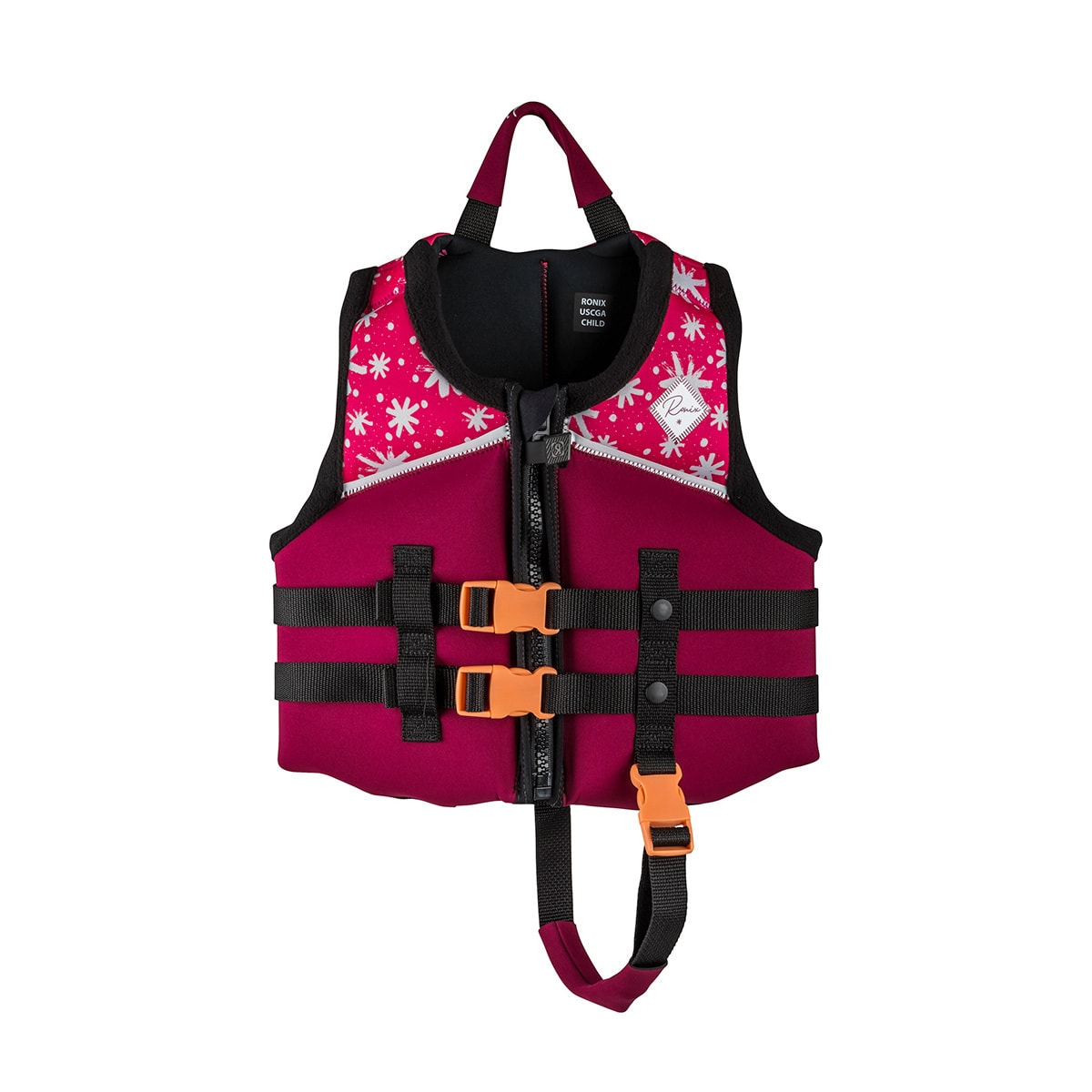 אפודת הצלה לילדות במשקל 15-25 ק"ג רוניקס ורוד - RONIX LAGUNA