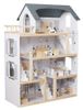 בית בובות מעץ לילדים 4 קומות, מרפסת, חדרים שונים כולל ריהוט תואם - ליה