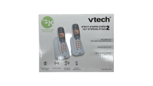 טלפון אלחוטי 2 שלוחות בעברית מבית VTECH