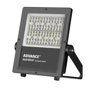 פנס חוץ Advance 100W LUMILEDS 172Lm/w 4000K IP65 שחור יורולוקס 
