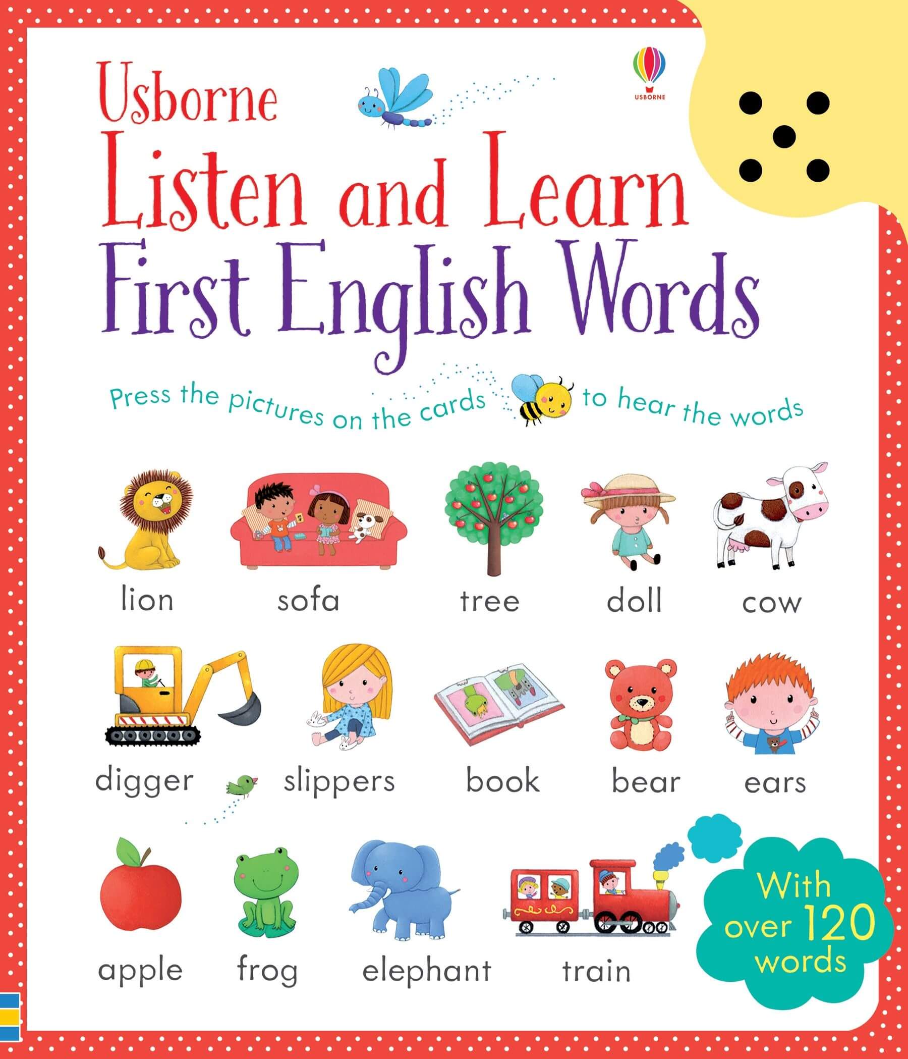 ספר צלילים לומדים מילים ראשונות באנגלית - Usborne
