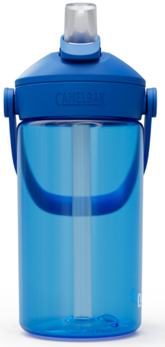 בקבוק שתייה לילדים Thrive Flip Straw 400ml כחול/שקוף  - Camlback 
