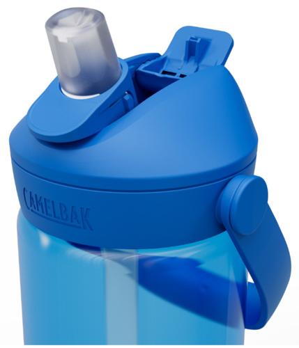 בקבוק שתייה לילדים Thrive Flip Straw 400ml כחול/שקוף  - Camlback 