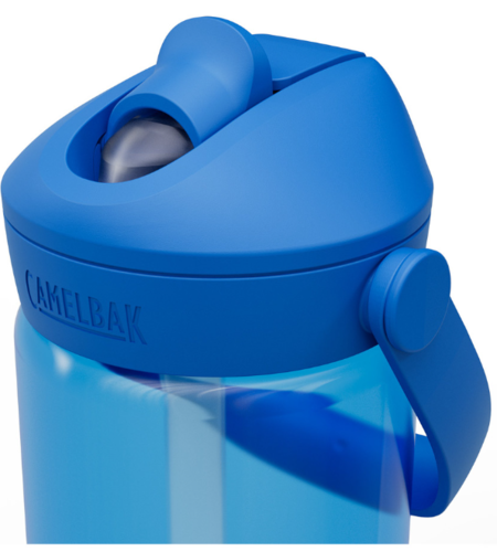 בקבוק שתייה לילדים Thrive Flip Straw 400ml כחול/שקוף  - Camlback 