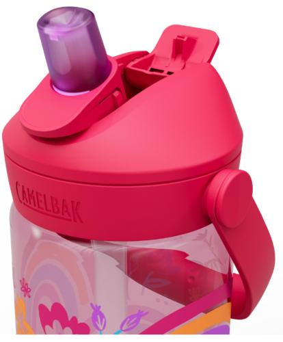 בקבוק שתייה לילדים Thrive Flip Straw 400ml ורוד ככה ובהיר/קשתות - Camlback 