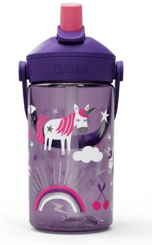 בקבוק שתייה לילדים Thrive Flip Straw 400ml סגול/חדי קרן - Camlback 
