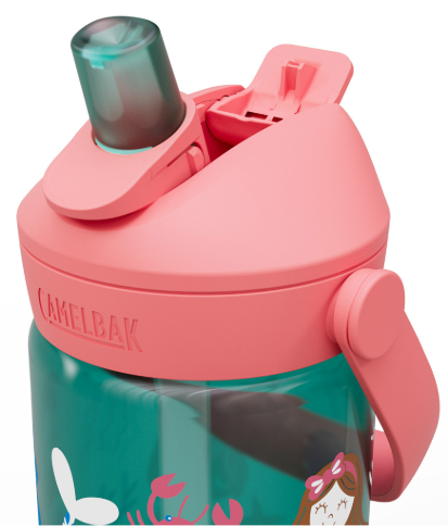 בקבוק שתייה לילדים Thrive Flip Straw 400ml ירוק/ורוד/בתולות ים- Camlback 