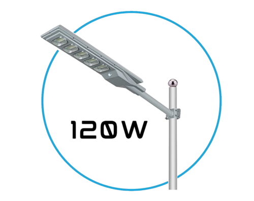 פנס רחוב סולארי 120W – ללא צורך בחשמל או חיווט