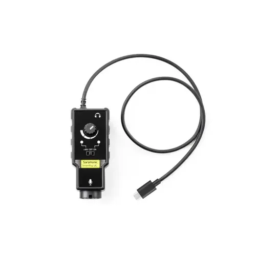 מתאם מיקרופון מקצועי עם חיבור USB-C דגם Saramonic SmartRig UC