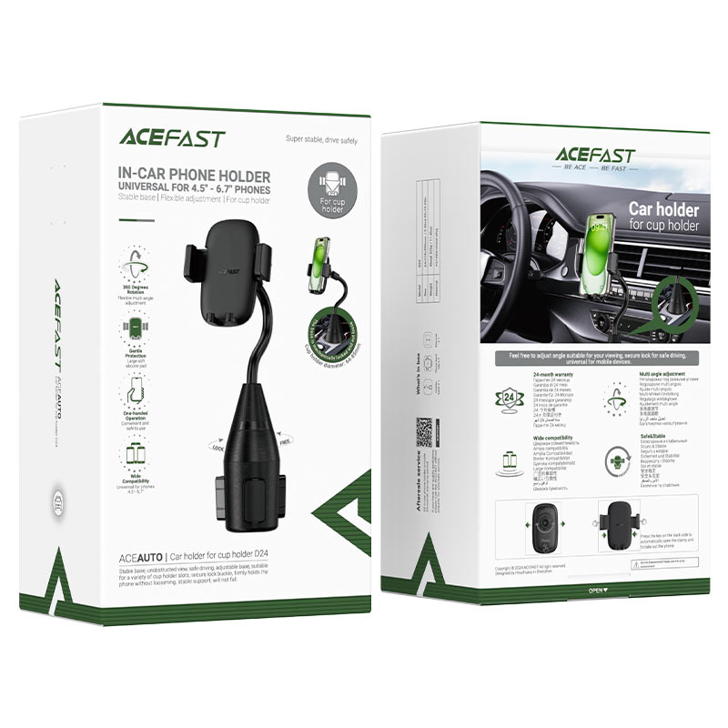 מעמד לרכב מבית ACEFAST מיועד לפתח הכוסות ברכב