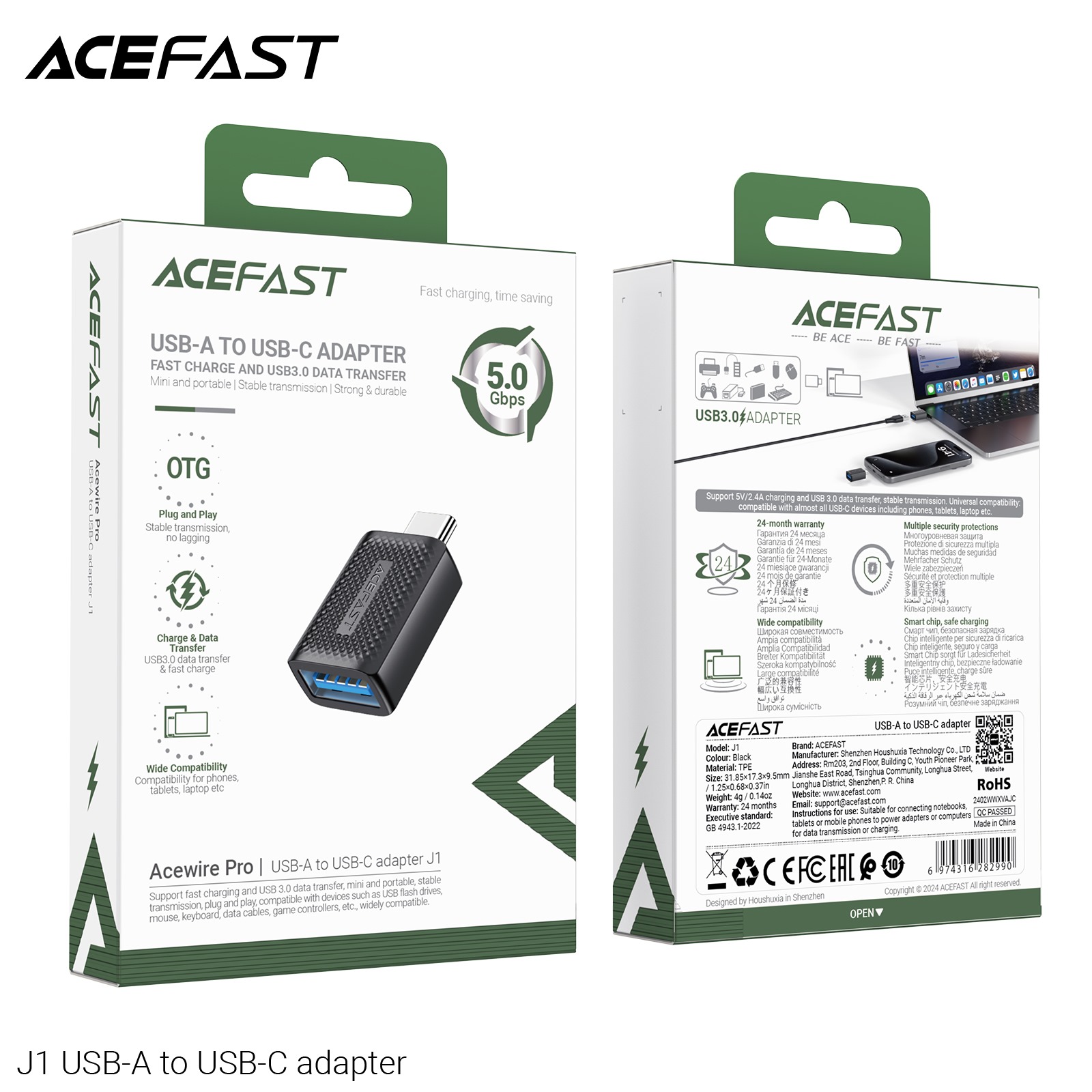 מתאם OTG מבית ACEFAST איכותי במיוחד