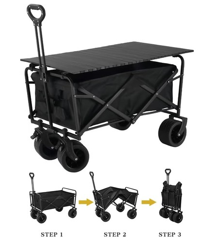 עגלת קמפינג מקצועית עם שולחן NY-C004-7TWT
