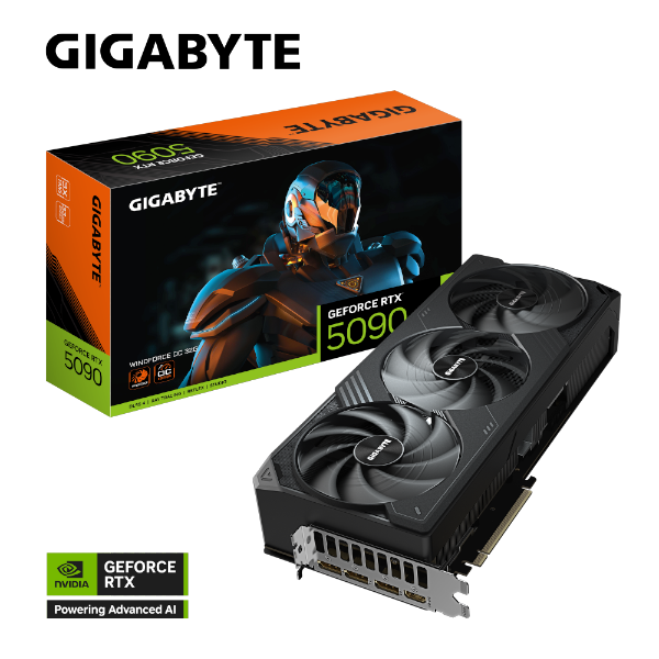 כרטיס מסך Gigabyte GeForce RTX 5090 WINDFORCE OC 32G