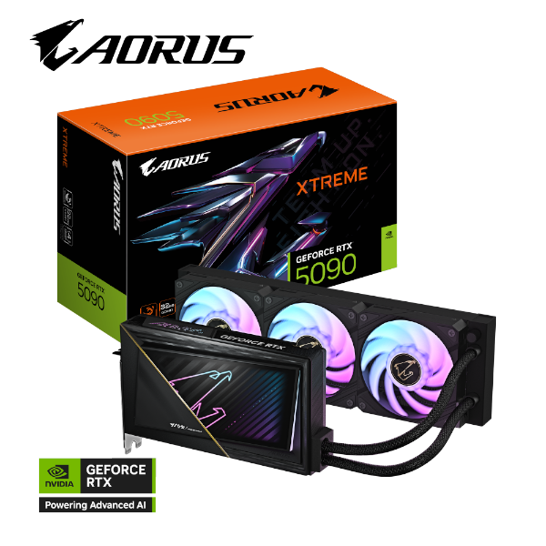 כרטיס מסך AORUS GeForce RTX 5090 XTREME WATERFORCE 32G