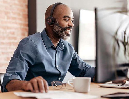 אוזניות אלחוטיות Jabra Evolve 65 TE, Link 390a MS Stereo 