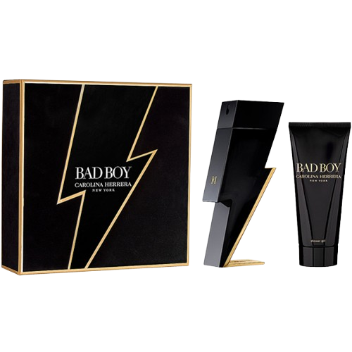 Carolina Herrera Bad Boy Gift Set EDT 100ML + Shower Gel 100ML מארז קרולינה הררה בד בוי לגבר