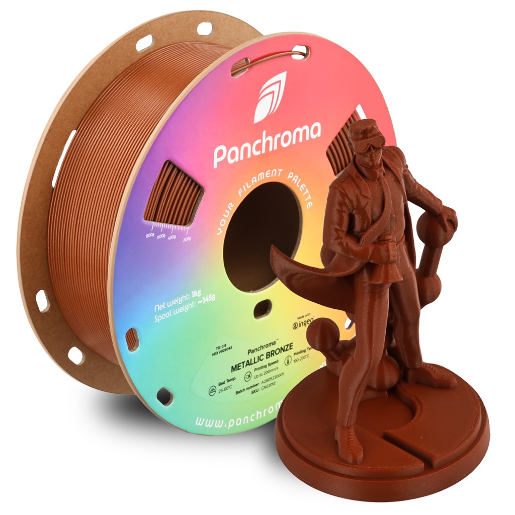 פילמנט ברונזה מטאלי 1 ק"ג 1.75 מ"מ - Panchroma Metallic PLA Metallic Bronze
