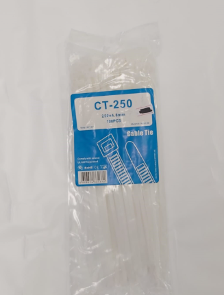 אזיקונים 250*4.8 (100 יח)