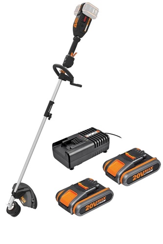 קוצץ קנטים נטען (2X20V) 40V כולל 2 סוללות 2AH מבית WORX
