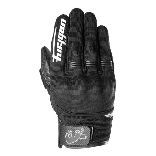 כפפות קיץ מעור / בד שחור / לבן - FURYGAN JET D3O GLOVES 