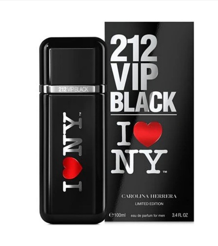 בושם לגבר Carolina Herrera 212 vip Black I love NY EDP 100 ml