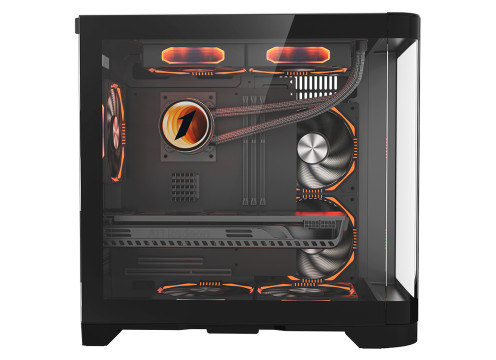 מארז מחשב 1StPlayer UV5 3X ARGB Fan HUB+Remote Black