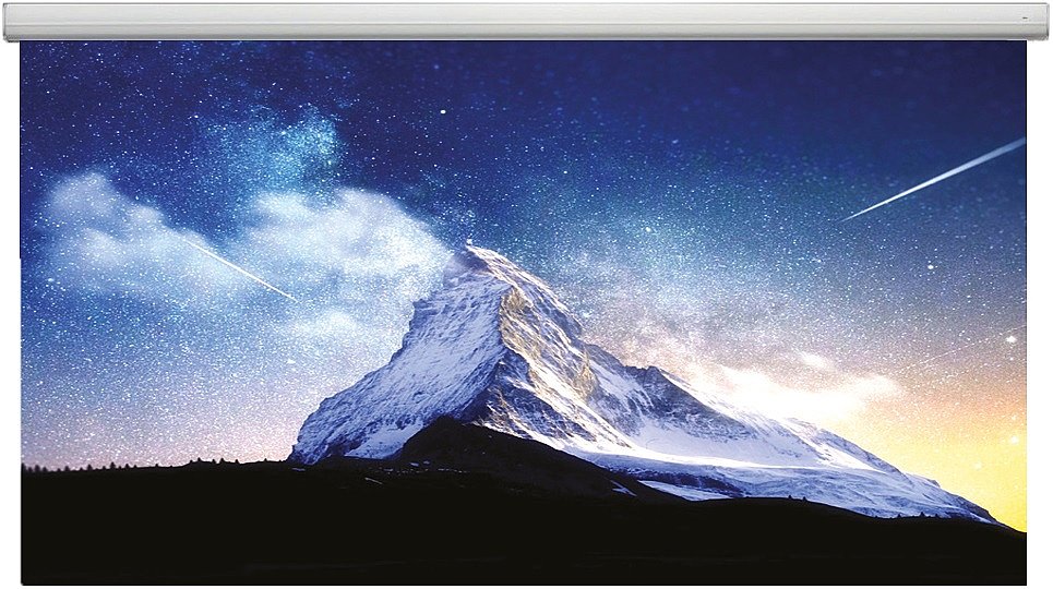 מסך הקרנה חשמלי בגודל 194X121 ס"מ בפורמט 16:10 Best Vision Anatolia