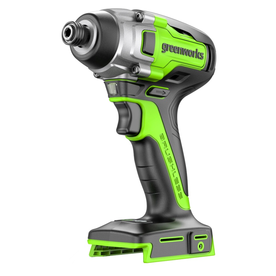 מברגת אימפקט נטענת בראשלס 24V (גוף בלבד) GREENWORKS 99574.5