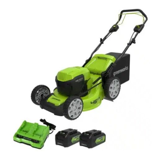 מכסחת דשא GREENWORKS 99724-2 48V עם מנוע Brushless, נסיעה עצמית, רוחב כיסוח 46 ס