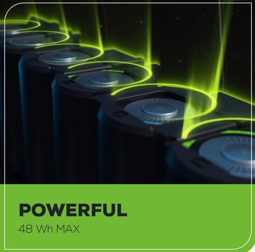 סוללת ליתיום GREENWORKS 24V 2.0Ah דור 2 דגם 99582-1 עם טעינה מהירה ותאי Panasonic