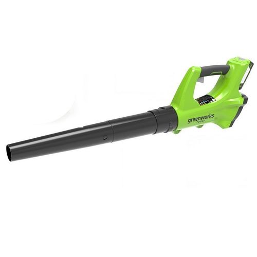 מפוח עלים GREENWORKS 24V דגם 99506-1-1 עם סוללת 4 אמפר ומטען מהיר, משקל 1.5 ק