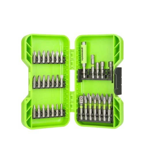 קיט 40 ביטים למברגה ומקדחה - פלדת סגסוגת GREENWORKS 99496