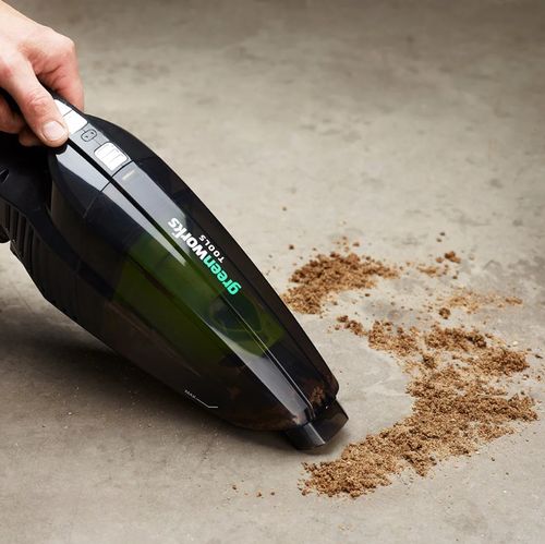 שואב אבק נטען GREENWORKS 24V דגם 99780-2 לרכב עם מנוע Brushless, מיכלים נפרדים לניקוי יבש ורטוב ומשקל קל של 1.49 ק