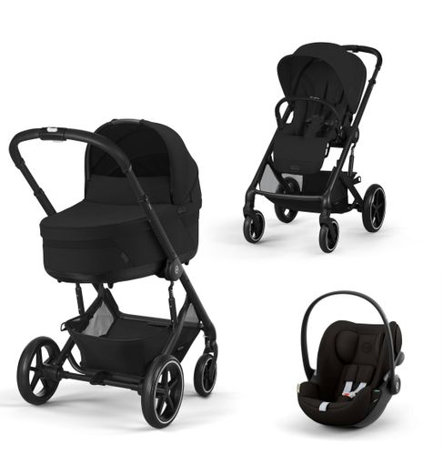 עגלת תינוק דגם באליוס Balios TS5 - צבע Moon Black כולל סלקל Cloud G