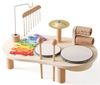שולחן פעילות מוזיקאלי מונטסורי מעץ 5 כלי נגינה 