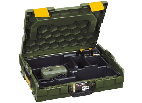 מזוודת L-BOXX שכוללת 2 סוללות 10.8V ומטען 