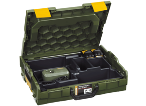 מזוודת L-BOXX שכוללת 2 סוללות 10.8V ומטען 