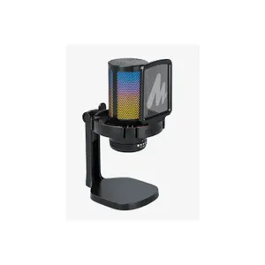 מיקרופון לגיימינג בחיבור USB למחשב עם ביטול רעשים ותאורה RGB דגם MAONO DM20