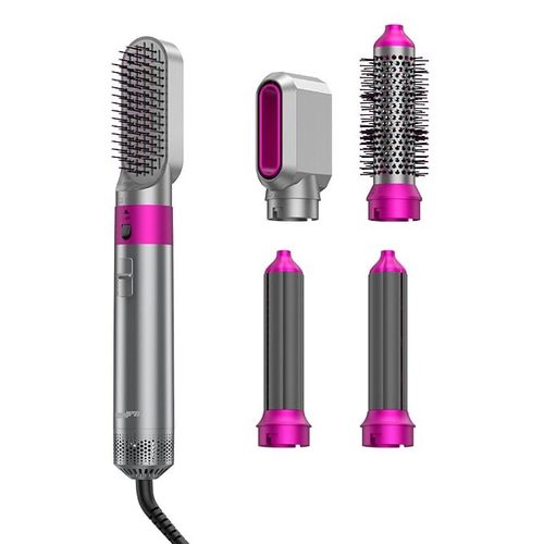 מברשת פן חשמלית 5 ב-1 עם ראשים מתחלפים WARM AIR COMB