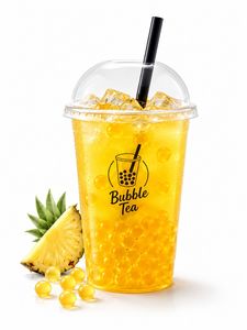 כדורי בובה מתפוצצים לבאבל טי ושייק /popping boba-טעם אננס