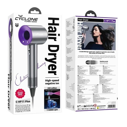 מייבש שיער מקצועי בעל עיצוב חדשני HAIR DRYER CYCLONE