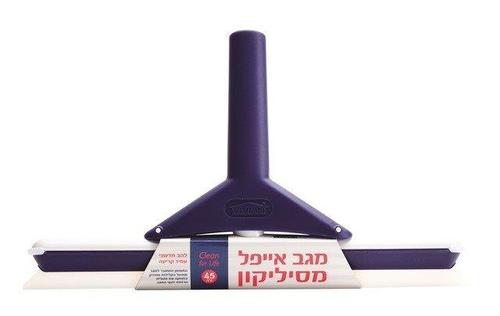 מגב סילקון מדגם ״אייפל״ מסיליקון ברוחב 45 ס״מ עם מקל - תמונה 2