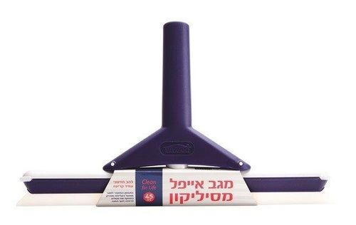 מגב סילקון מדגם ״אייפל״ מסיליקון ברוחב 60 ס״מ עם מקל - תמונה 2