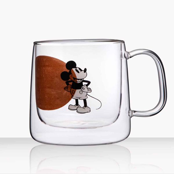 מאג מיקי מאוס זכוכית דאבל וואל - Mickey & Minnie